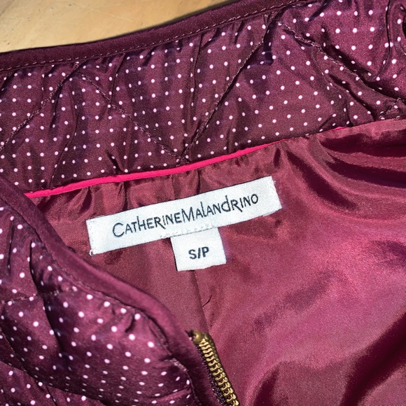 Catherine Malandrino vests, size Small, Burgundy, black & white, NWOT - Picture 9 of 11